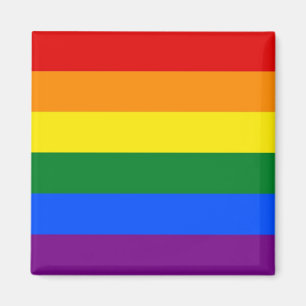 Imán con la bandera del arco iris de LGBT