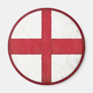 Imán con la bandera inglesa en viejo estilo sucio