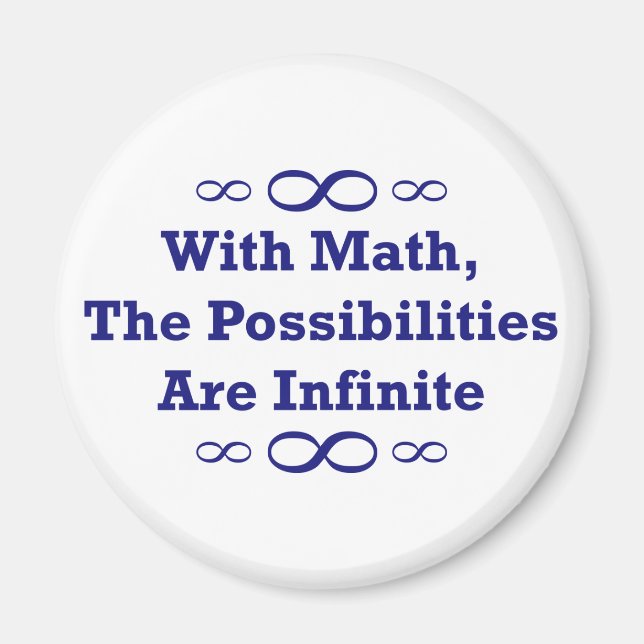 Imán Con La Matemática, Las Posibilidades Son Infinitas (Frente)