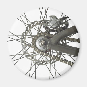 Imán con la rueda de la parte posterior de la