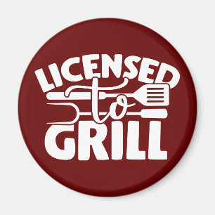 Imán Con Licencia Para Grill