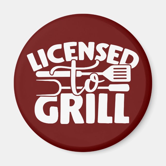 Imán Con Licencia Para Grill (Frente)
