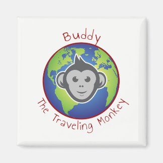 Imán con logotipo de Buddy, cuadrado