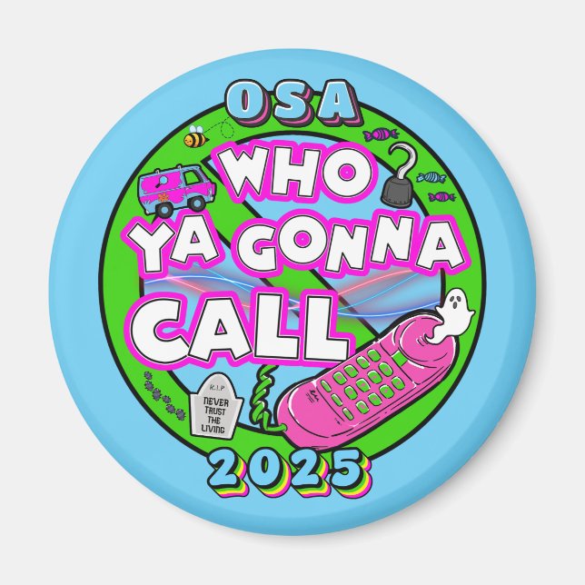 Imán con logotipo OSA 2025 (Frente)