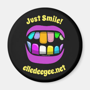Imán con logotipo Smile