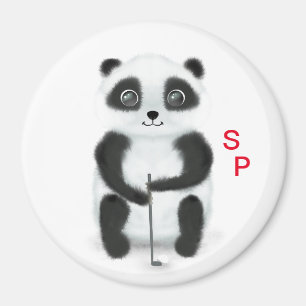 imán con panda de golf
