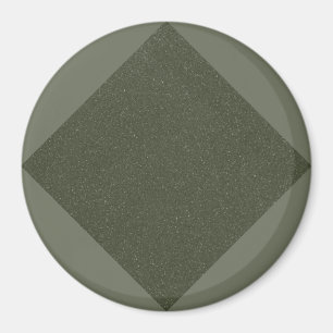 Imán con Patrón de Diamante Verde Musgo