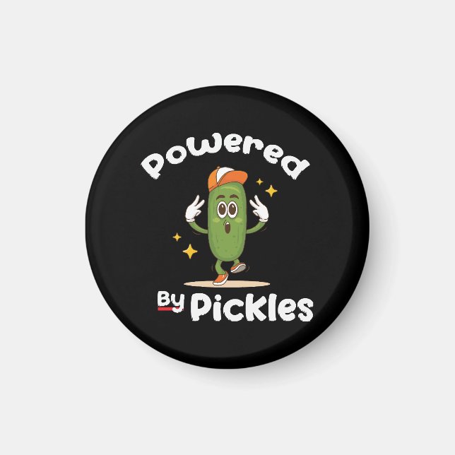 Imán Con Pickles De Alimentos Encurtidos Divertido (Frente)