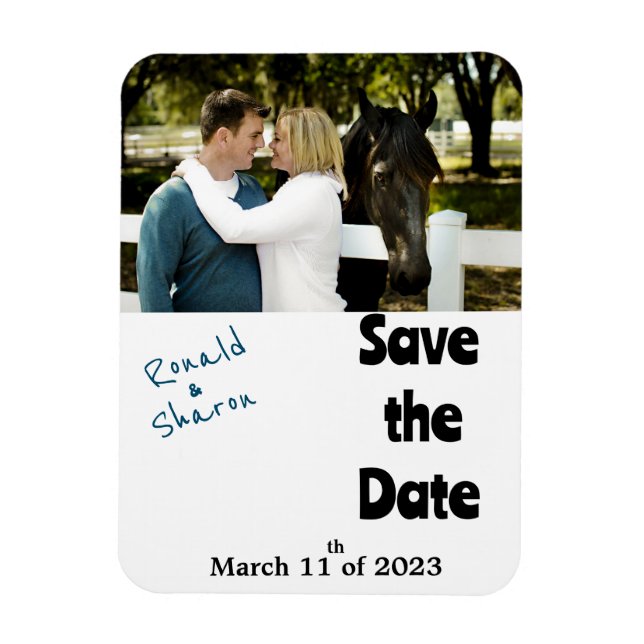 Imán Con una foto (Vertical)