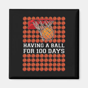 Imán Con Una Pelota 100 Días, Niños De Baloncesto Más I