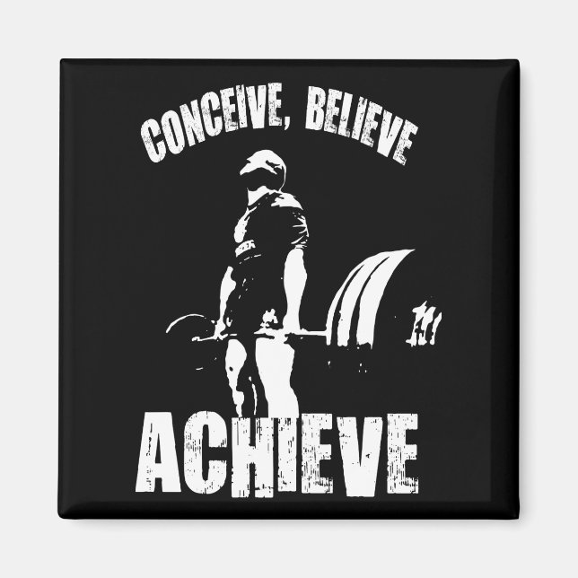 Imán Concebir, creer, lograr - Formar motivación (Frente)