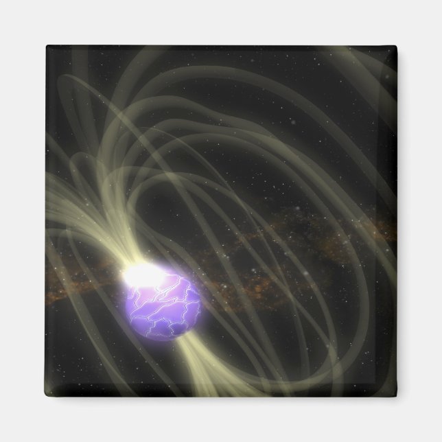 Imán Concepción artística de la magneta SGR 1806-20 (Frente)