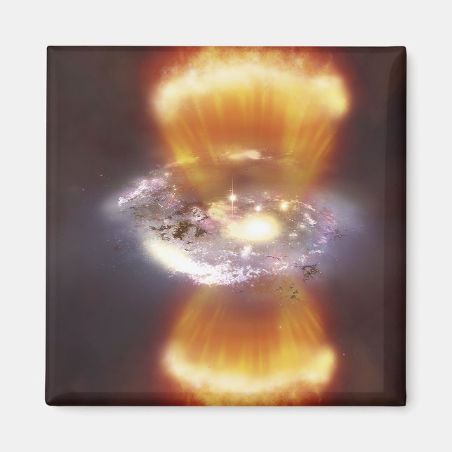 Imán Concepto artístico de una galaxia (Frente)