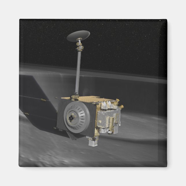 Imán Concepto artístico del órbi de reconocimiento luna (Frente)