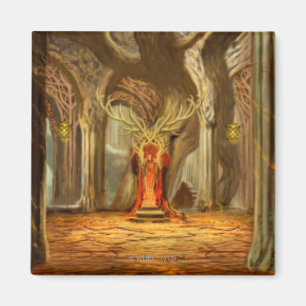 Imán Concepto de habitación de árbol de bosque