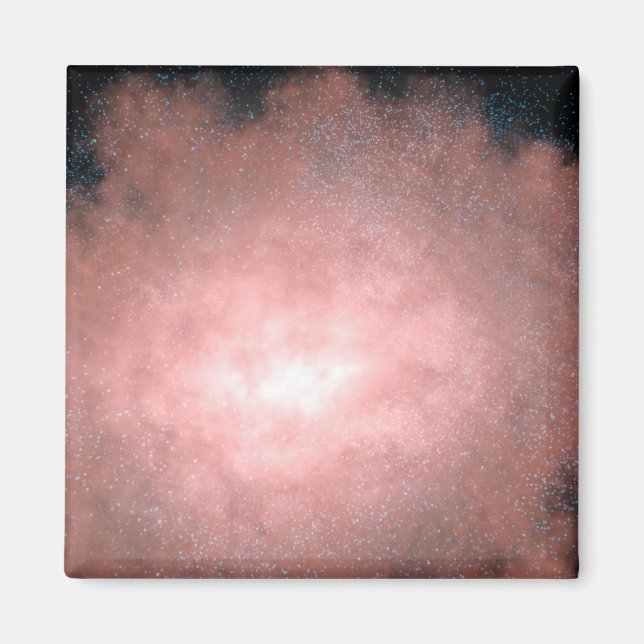 Imán Concepto de qué galaxia polvorienta y brillante (Frente)