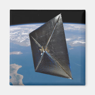 Imán Concepto del artista de NanoSail-D en espacio