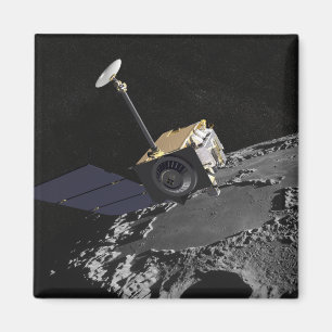 Imán Concepto del artista del reconocimiento lunar Orbi