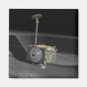 Imán Concepto del artista del reconocimiento lunar Orbi