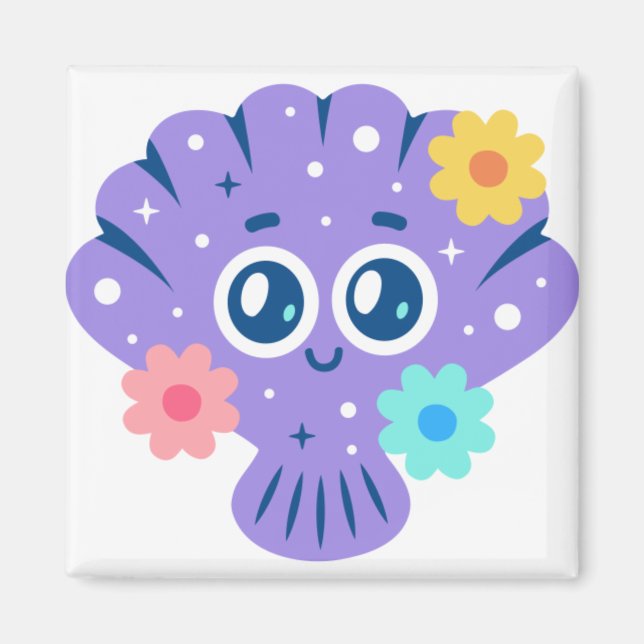 Imán Concha morada (Frente)