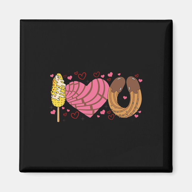 Imán Conchas te amo San Valentín Día de San Valentín me (Frente)