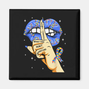 Imán Conciencia Autista Groovy No Juzgues Lo Que No Ent