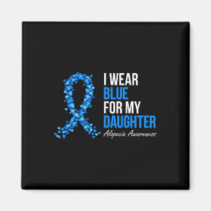 Imán Conciencia De Alopecia Que Uso Azul Para Mi Hija B