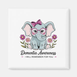 Imán Conciencia de la demencia del elefante lindo me ac
