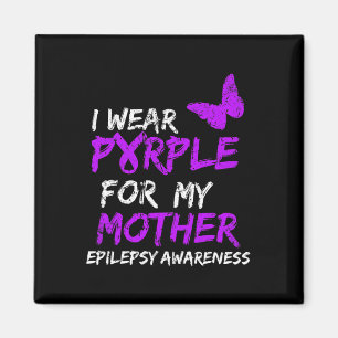 Imán Conciencia De La Epilepsia Que Llevo Púrpura Para