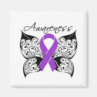 Imán Conciencia de la mariposa del tatuaje - fibrosis