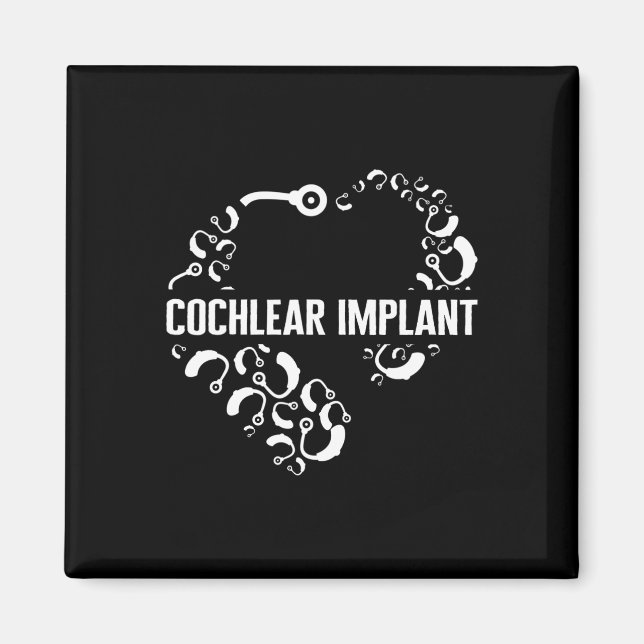 Imán Conciencia de la pérdida Amor Implante Coclear Asl (Frente)
