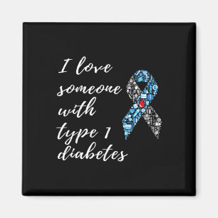 Imán Conciencia de que amo a alguien con diabetes tipo 