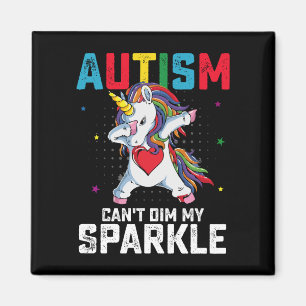 Imán Conciencia de Unicornio No Dejes que el Autismo Ap