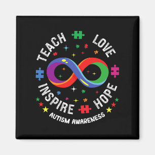 Imán Conciencia del autismo enseña esperanza amor inspi