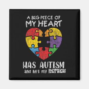 Imán Conciencia del autismo Tío tía Familia Niños Autis