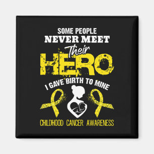 Imán Conciencia del cáncer infantil Conoce a mi héroe 1