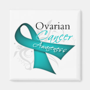 Imán Conciencia del cáncer ovárico de la cinta de