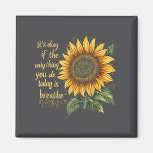Imán Conciencia del suicidio del girasol