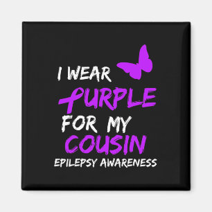 Imán Conciencia Epilepsia Que Llevo Púrpura Para Mi Cos