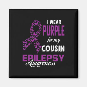 Imán Conciencia Epilepsia Que Llevo Púrpura Para Mi Pri