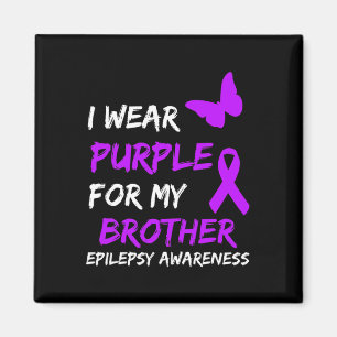 Imán Conciencia Epilepsia Que Uso Púrpura Para Mi Herma