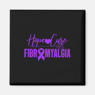 Imán Conciencia Fibro Esperanza Cure Fibromialgia Púrpu