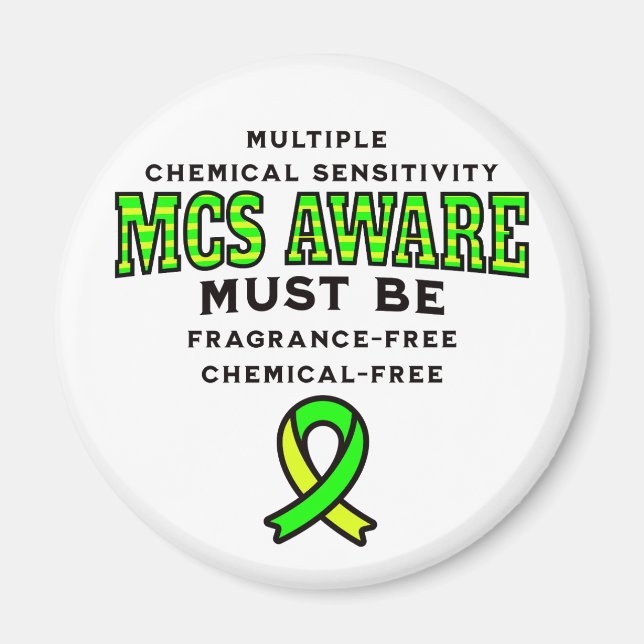 Imán Conciencia MCS de sensibilidad química múltiple (Frente)