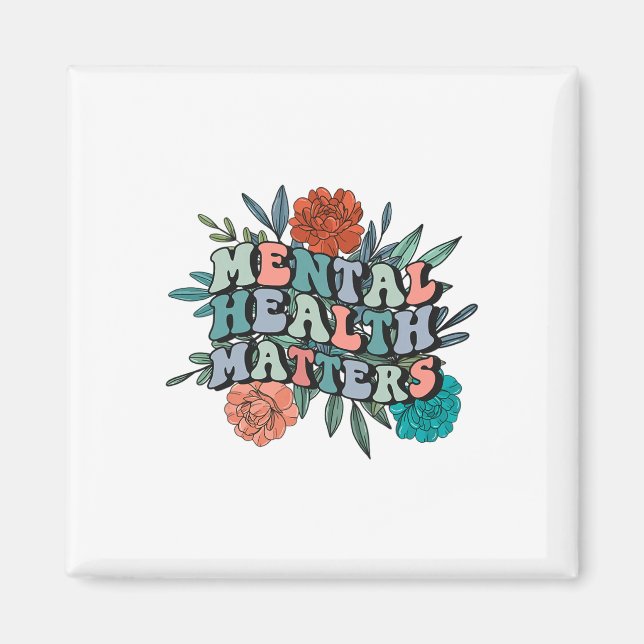 Imán Conciencia mental Problemas de salud mental Groovy (Frente)