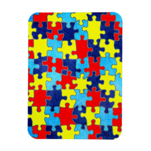 Imán Conciencia-Rompecabezas del autismo de Shirley