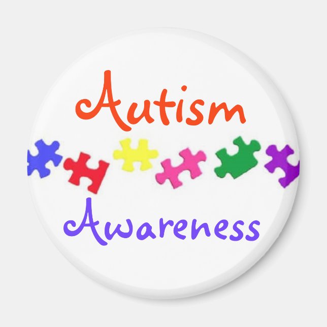 Imán Conciencia sobre el autismo (Frente)