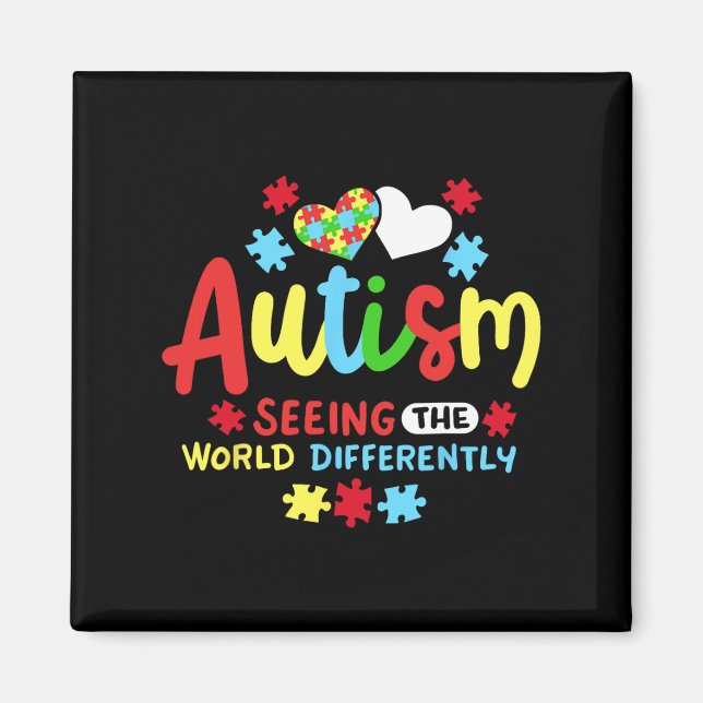 Imán Conciencia sobre el autismo (Frente)