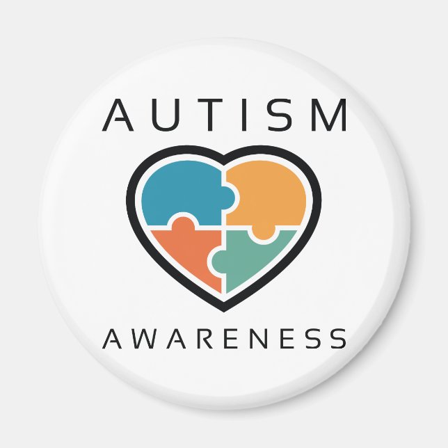 Imán Conciencia sobre el autismo (Frente)