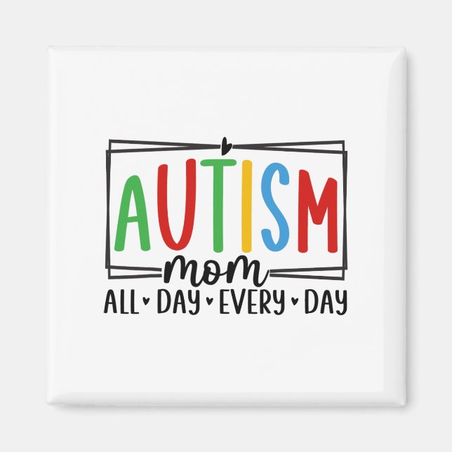 Imán Conciencia sobre el autismo 3 (Frente)