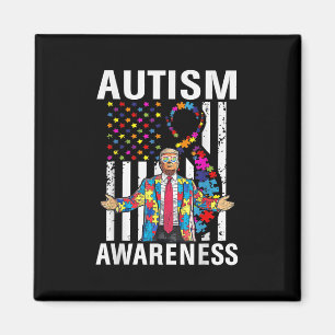 Imán Conciencia sobre el autismo Funny Trump apoya a Es